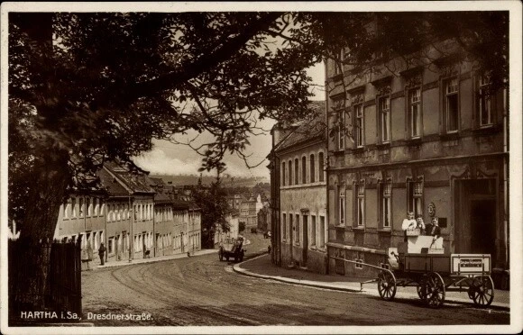 Ak Hartha Mittelsachsen, Dresdnerstraße - 10416955