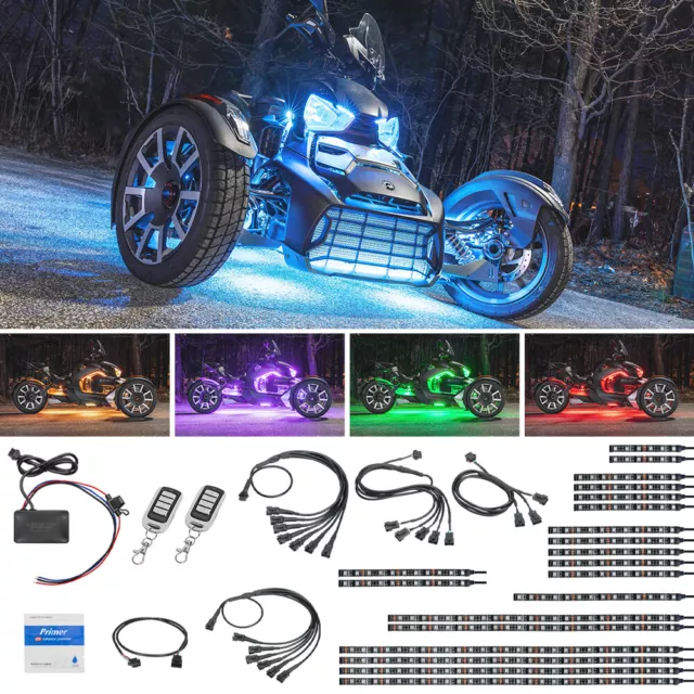 LEDGlow Can-Am Ryker Advanced Million Color LED Motorcycle Accent Light Kit