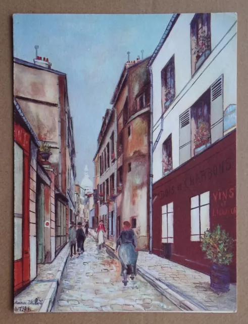 Menu orig. Chargeurs Réunis 1961 Paquebot Leclerc Maurice UTRILLO Saint Rustique