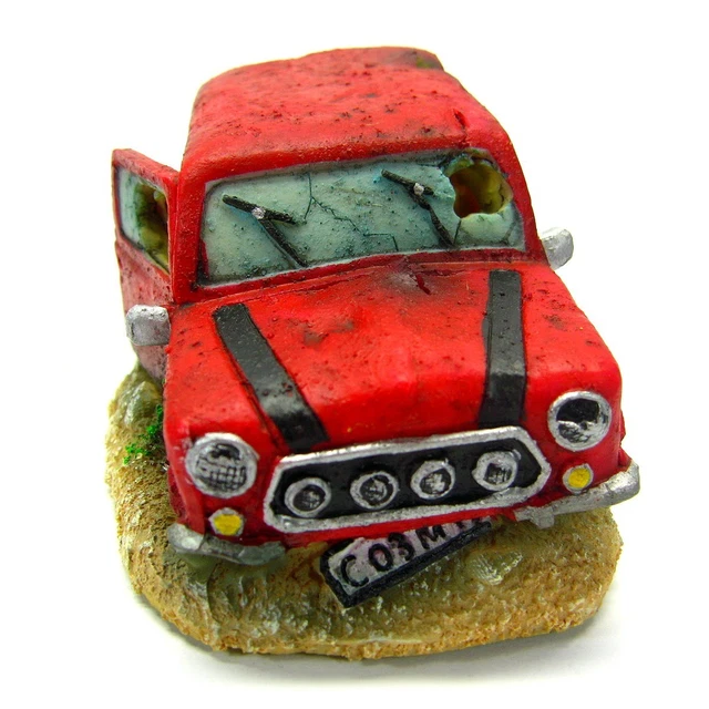 Car Aquarium Bubbles Decorations - Fish Tank Decor Air Stone Cave