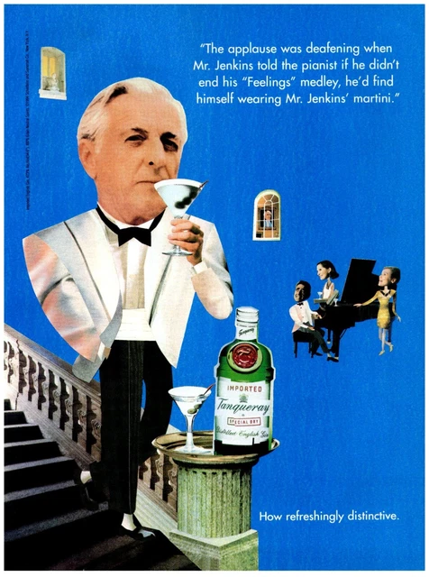 Tangueray Special Dry Gin Refreshing Vintage Print Advertisement 8x11 1994