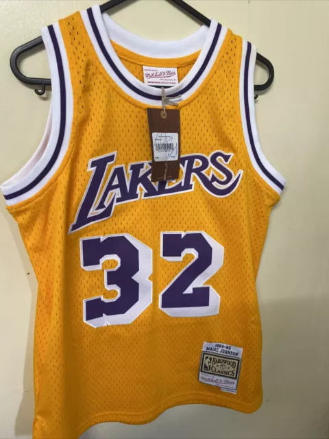 Magic Johnson Los Angeles Lakers 1984-85 Swingman Jersey