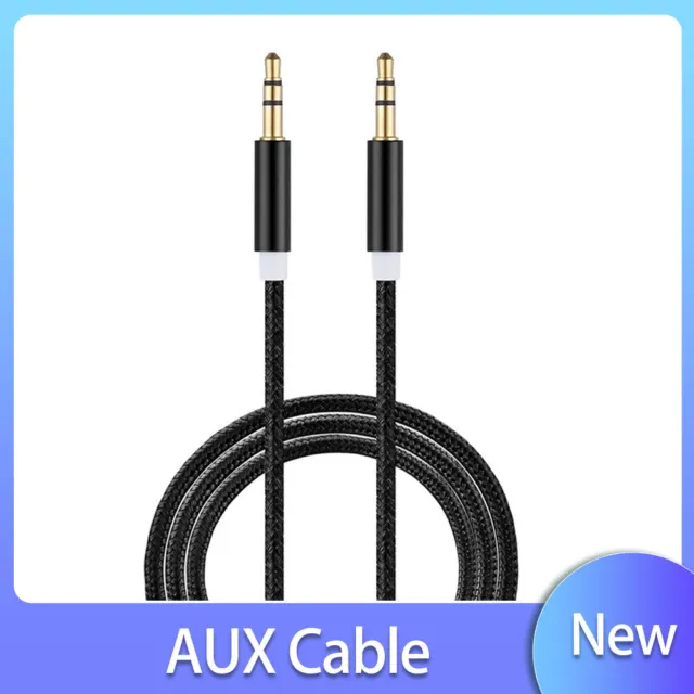 Aux Cable Audio Lead 3.5mm Jack to Jack Stereo Male for Car PC Phone 1M