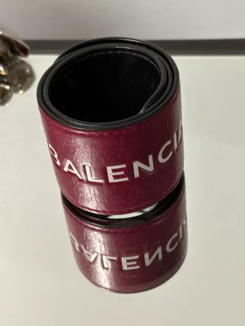 Balenciaga leather bangle bracelet authentic