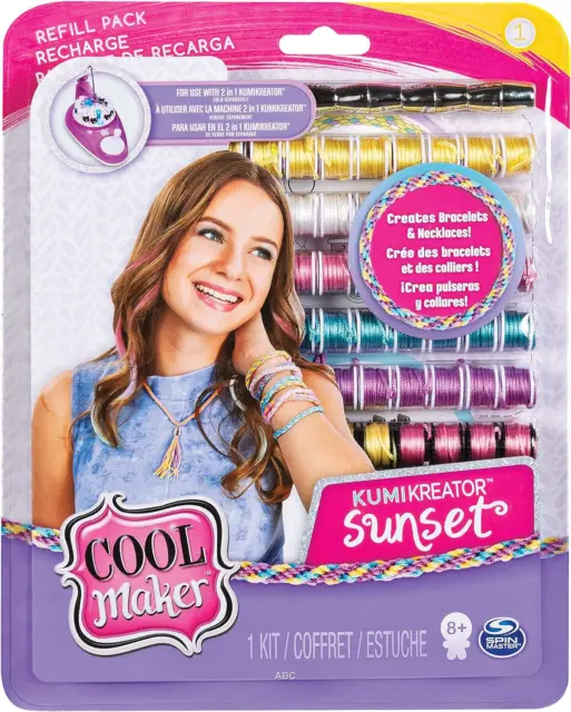 Cool MAKER Kumi Fashion Pack, Makes Up to 12 Bracelets with the KumiKreator, for