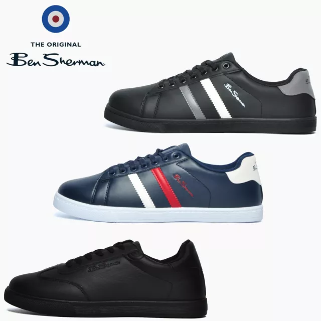 SALE - Ben Sherman Original Mens Designer Retro Casual Classic Fashion Trainers