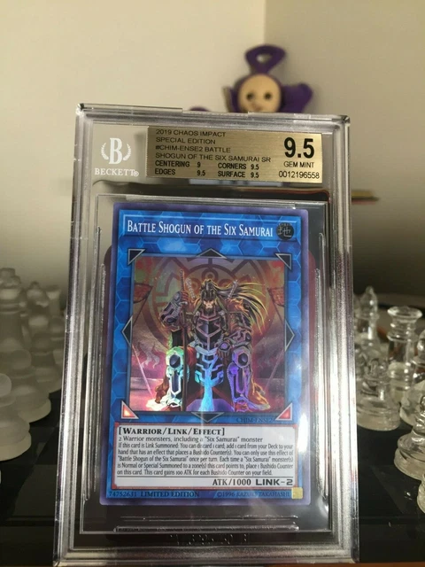 Yugioh - Battle Shogun of the Six Samurai CHIM-ENSE2 Gem Mint Super Rare PSA 10