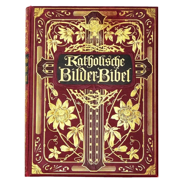 Original 1909 Katholische Bilderbibel des Alten und Neuen Testamentes