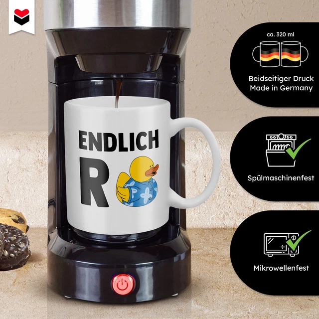 Ruhestand Tasse „Endlich Rentner – Endlich Zeit Für Den Garten“ – Lustiges Abschiedsgeschenk, Spülmaschinenfest