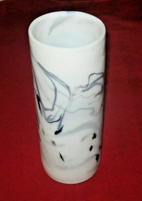 Glas-Vase , Opalglas , Unikat 2