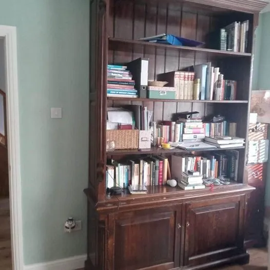 bookcase solid oak georgian grand tall grand good old beautiful classic antique