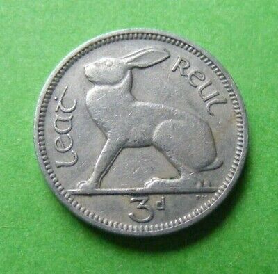 1962 Irish Three Pence Coin 60th Birthday Gift Old Vintage Ireland 3d