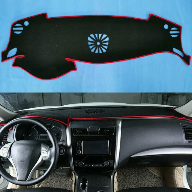 Car DashMat Dashboard Dash With Red Rim Cover Pad For Nissan Altima 2018-2013