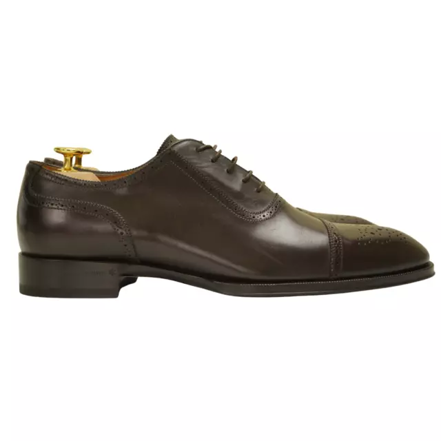 Hommes Suitsupply Oxford Marron Richelieu Derby En Cuir Veau EU44.5 UK10.5
