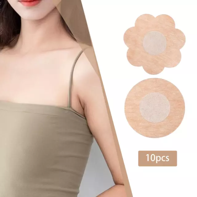 5 paires de cache-tétons en tissu non tissé pétale pour femme