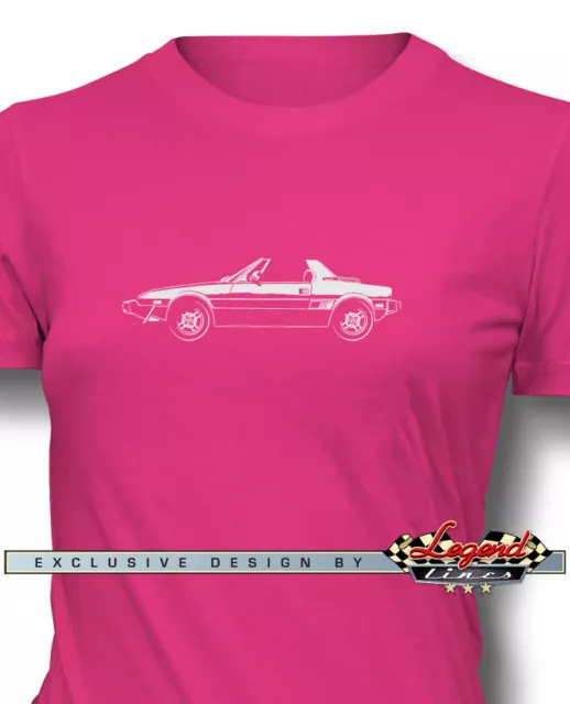 Camiseta para mujer Fiat Bertone X1/9 X19 cupé - varios colores tallas - italiana