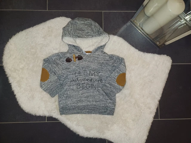 Neu Pulli Teddyfell Kapuze Hoodie sweatjacke 92 98 Teddyjacke Top Zustand