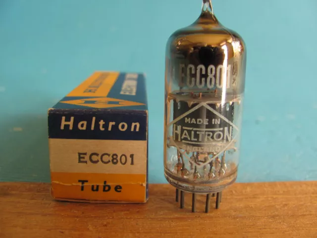 HALTRON UK * ECC801 * 12AT7 Single NOS NIB tube Last one!