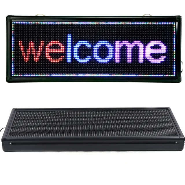 40x15'' Led Sign 3-color Programmable Led Scrolling Message Board Banner Durable