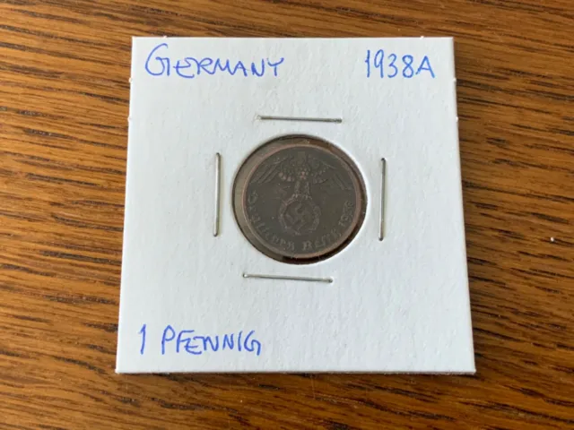 Third Reich - 1 Pfennig - 1938 A Nice Coin