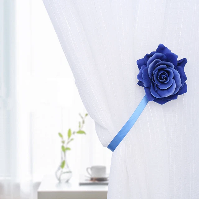2 Pcs Curtain Buckle Hooks Straps Magnetic Curtain Buckle Lace 7