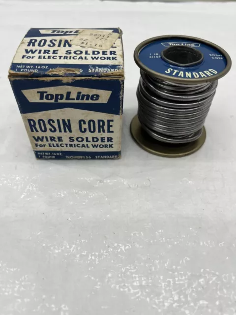 VINTAGE TOP LINE Rosin Core Standard Wire Solder Electrical