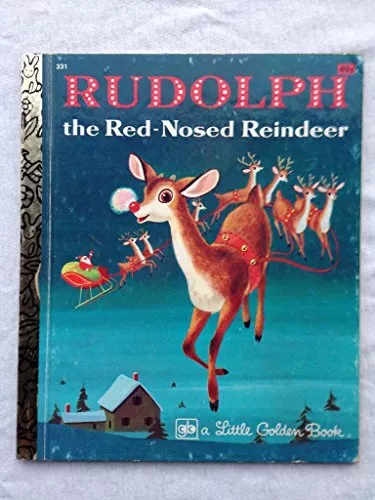 Rudolph The Red-nosed Reindeer - A Golden Book - Barbara Shook Hazen - Hardc...