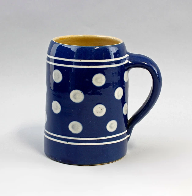 99845451 Tazza con Manico/Boccale Birra Bürgel Blu-Bianco Engobemalerei H12cm