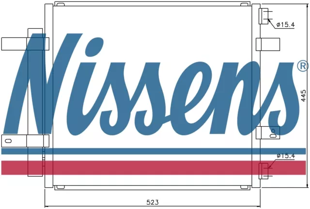 NISSENS Aircon Condenser 94866 for DAIMLER SUPER EIGHT (2005) 4.2 SUPERCHARGED e