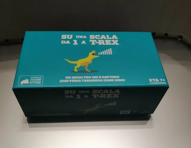 "Su una Scala da 1 a T-REX". Gioco da tavolo. Party Game.