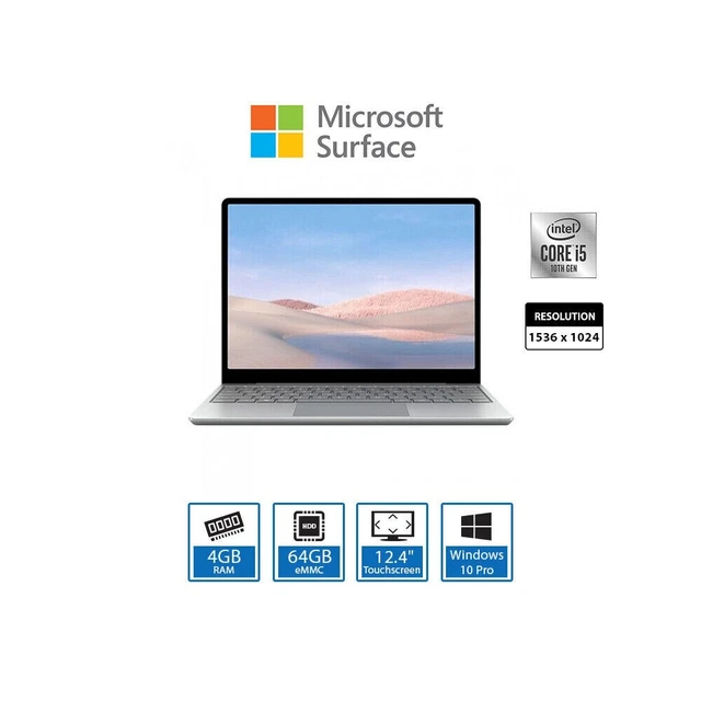 MICROSOFT SURFACE LAPTOP Go Intel Core i51035G1 256SSD eMMC 12.4