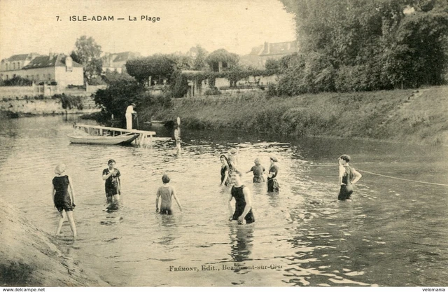 11985 cpa 95 L'Isle Adam - La Plage