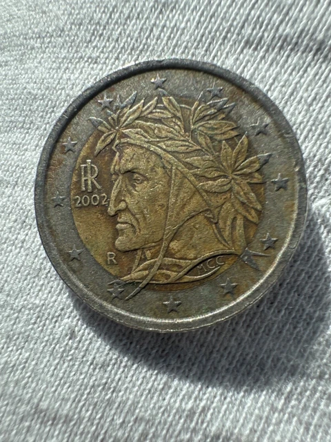 PIÈCE DE 2 euros rare 2002 Dante Alighieri EUR 100,00 - PicClick FR