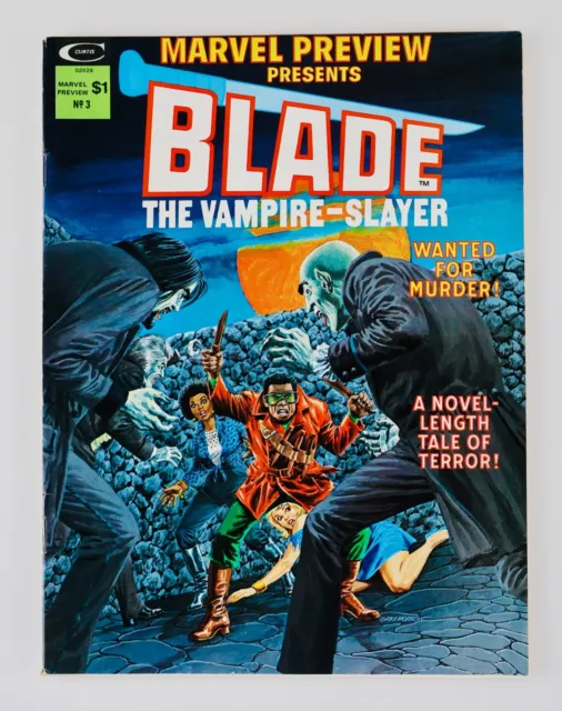 Marvel Preview #3 Presents Blade Vampire Slayer Marvel Magazine 1975 No Reserve!