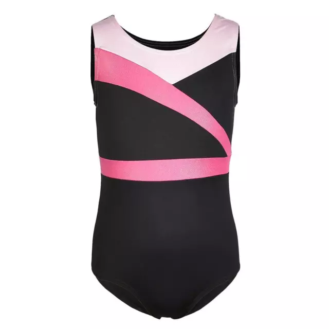 Girls Kids Sleeveless Ballet Dance Ginnastica Body di un pezzo 7-8 anni