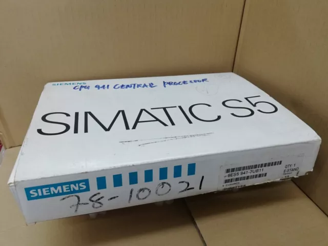 Siemens 6ES5941-7UB11 SIMATIC S5, CPU 941 Central Processing Unit
