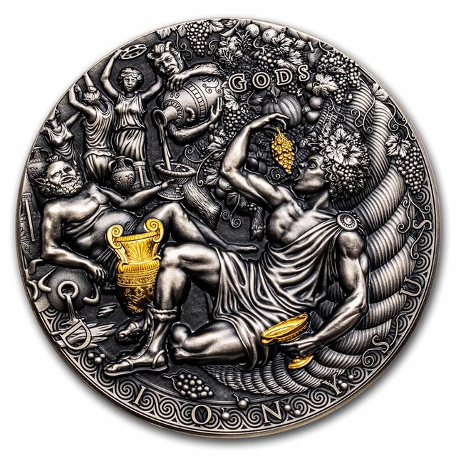 2022 Niue 2 oz Silver Antique Gods: Dionysus - SKU#278655