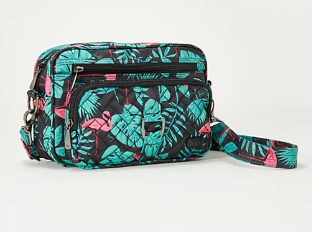 Lug Convertible RFID Crossbody and Belt Bag - Flamingo Pink