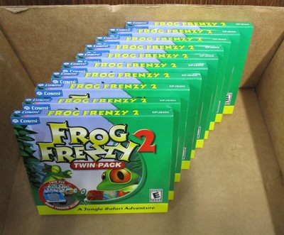 Video Game PC Wholesale Lot of 10 Frog Frenzy 2 Twin Pack + 3D Frog Frenzy NEW