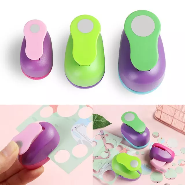 Handmade DIY Round Hole Punch Cards Making Paper Shaper Cutter Embossing