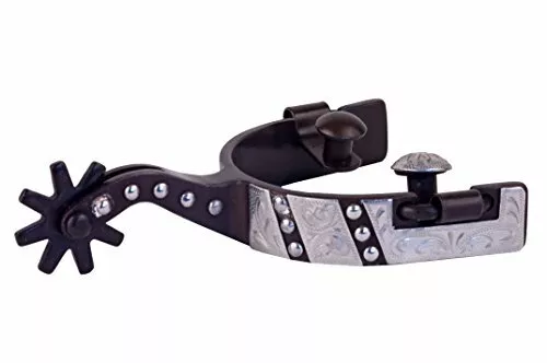 Spurs - Antique with Engraved Trim and SS Dots (Youth)