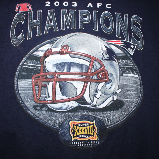 Vintage Gildan Sweatshirt New England Patriots 2003 Super Bowl NFL Jumper XL 3