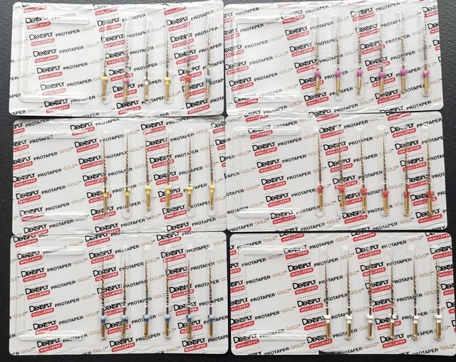 ALL SIZE ! Dentsply ProTaper Gold Rotary Files F1,F2,F3,S1,S2,SX-F3,SX 6 file/pk