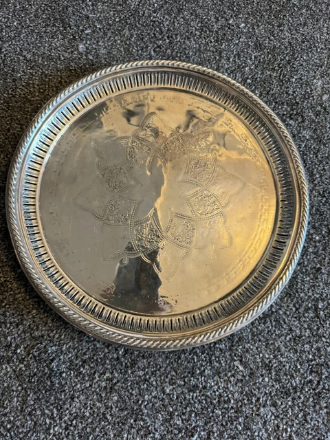 VASSOIO ANTICO ARGENTO MASSICCIO 550 grammi