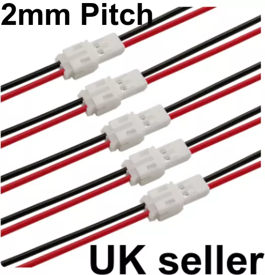 JST battery connector lipo 5 Pairs male and female 2mm