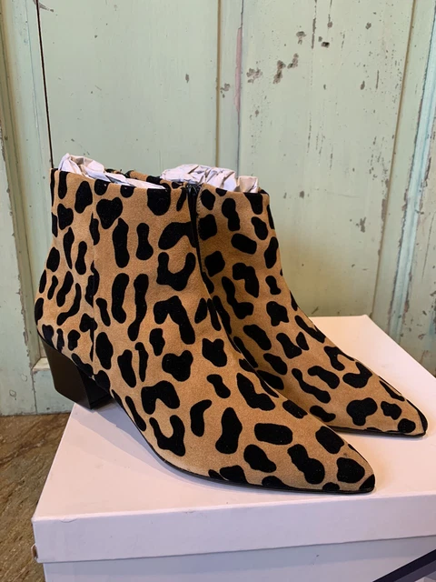 Women's animal print deals ankle boots uk