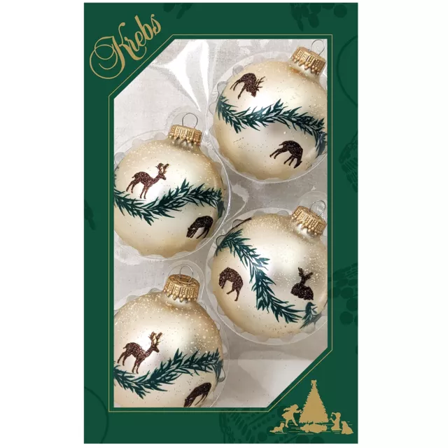 Set of 18pcs Christmas tree ornaments balls - luxury Suede Velvet baubles  bulbs