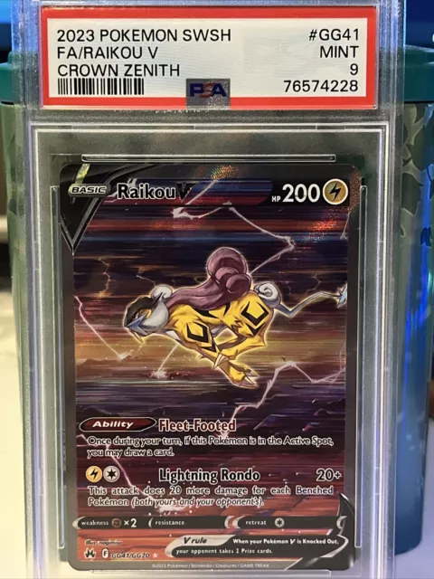 Raikou V - GG41/GG70 Full Art Ultra Rare - Crown Zenith – JAB Games13