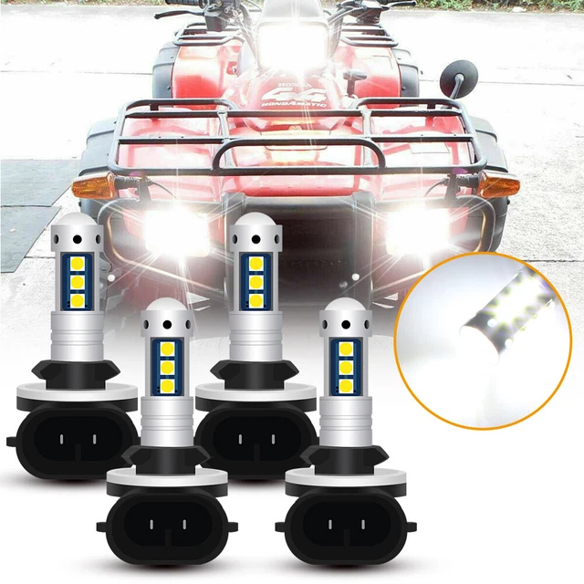 For ARCTIC CAT 400 500 650 700 Headlight HI/Lo Beam LED Light Bulbs 6000K White