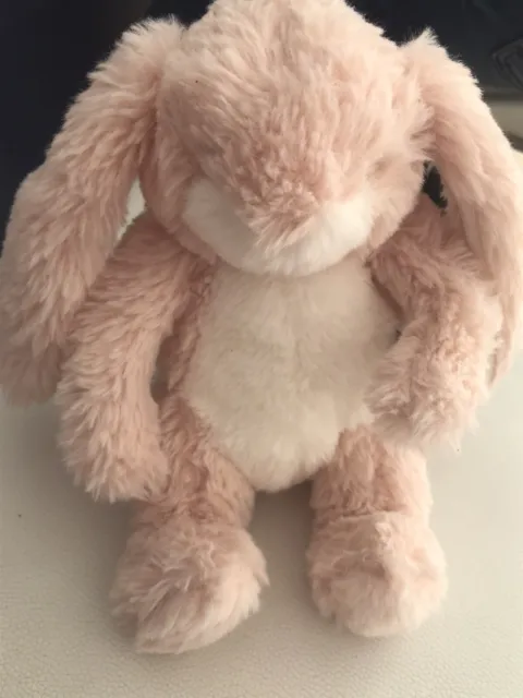 Bunny Rabbit Plush Stuffed Animal Pink Floppy Ears Easter. Bunnies by the Bay